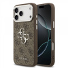 Zadný kryt Guess PU 4G Metal Logo pre iPhone 17 Pro Max strieborno-hnedý Zadný kryt Guess PU 4G Metal Logo pre iPhone 17 Pro Max strieborno-hnedý