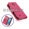 Kožený obal Samsung Galaxy S IV Mini – Diamond Wallet – ružová Kožený obal Samsung Galaxy S IV Mini – Diamond Wallet – ružová