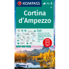 Cortina d'Ampezzo (Kompass - 55) - turistická mapa Cortina d'Ampezzo (Kompass - 55) - turistická mapa