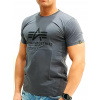Alpha Industries Basic T-Shirt Greyblack/black tričko pánske Veľkosť: XL, Farba: šedá Alpha Industries Basic T-Shirt Greyblack/black tričko pánske Veľkosť: XL, Farba: šedá