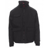 PAYPER RENEGADE 000871-0051 / Zateplená pánska bunda s kapucňou v golieri - black XS PAYPER RENEGADE 000871-0051 / Zateplená pánska bunda s kapucňou v golieri - black XS