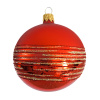 Tarrington House Sklenené ozdoby, 8 cm, červené/polovica červená Tarrington House Sklenené ozdoby, 8 cm, červené/polovica červená