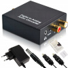 Optický prevodník koaxiálny toslink/SPDIF RCA 2x cinch s napájacím adaptérom DC 5V 1A Optický prevodník koaxiálny toslink/SPDIF RCA 2x cinch s napájacím adaptérom DC 5V 1A