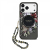 Zadný kryt Guess IML Flowers Strap MagSafe pre iPhone 17 Pro Max čierny Zadný kryt Guess IML Flowers Strap MagSafe pre iPhone 17 Pro Max čierny