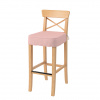 Dekoria Poťah na barovú stoličku Ingolf, púdrovo ružová, návlek na barovú stoličku Ingolf, Loneta, 133-39 Dekoria Poťah na barovú stoličku Ingolf, púdrovo ružová, návlek na barovú stoličku Ingolf, Loneta, 133-39
