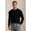 Vlnený sveter Polo Ralph Lauren Merino Wool pánsky, čierna farba, tenký, 710946143004 Vlnený sveter Polo Ralph Lauren Merino Wool pánsky, čierna farba, tenký, 710946143004