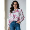Elegantná dámska blúzka VS-DB 1867 kvetinová Elegantná dámska blúzka VS-DB 1867 kvetinová