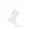 Bežecké ponožky Salomon S/Lab Phantasm Crew 3 - white/fiery red Bežecké ponožky Salomon S/Lab Phantasm Crew 3 - white/fiery red