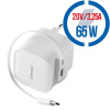 INTENSO W65ACIC GaN, Nabíjačka 1x USB-C/USB-A, 65W, 20V/3,25A, biela (7806522) INTENSO W65ACIC GaN, Nabíjačka 1x USB-C/USB-A, 65W, 20V/3,25A, biela (7806522)