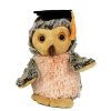 Plyšová sova 15 cm s akademickou čiapkou - hnedá Plyšová sova 15 cm s akademickou čiapkou - hnedá