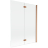 Mexen Mist dva-krídlové sprchové zásteny pravé 130 x 150 cm, transparentné, brúsená meď - 8A9-130-002-65-00-P Mexen Mist dva-krídlové sprchové zásteny pravé 130 x 150 cm, transparentné, brúsená meď - 8A9-130-002-65-00-P