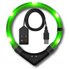 LEUCHTIE Easy Charge USB LED svietiaci obojok magnetický senzor neónovozelený 45 cm LEUCHTIE Easy Charge USB LED svietiaci obojok magnetický senzor neónovozelený 45 cm
