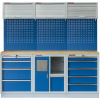 Sestava 6-ti ks PROFI BLUE dílenského nábytku 2040 x 458 x 2000 mm - MTGS1301RRRDD Blue - Sestava 6-ti ks PROFI BLUE dílenského nábytku 2040 x 458 x 2000 mm - MTGS1301RRRDD Blue -