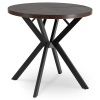 Mebel Elite Stôl DORIAN, rozkladací 80-160 cm orech/čierna Mebel Elite Stôl DORIAN, rozkladací 80-160 cm orech/čierna