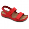 Leon 966 Zdravotné celokožené sandále 36 - 24cm, červená, 2,5 cm Leon 966 Zdravotné celokožené sandále 36 - 24cm, červená, 2,5 cm