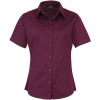 Premier | PR302, Popelínová blúzka s kr. rukávom, červená Aubergine, 22_4XL Premier | PR302, Popelínová blúzka s kr. rukávom, červená Aubergine, 22_4XL