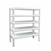 Skrutkovaný regál s kovovými policami Biedrax, biely - 75 x 150 x 180 cm, 5 políc Skrutkovaný regál s kovovými policami Biedrax, biely - 75 x 150 x 180 cm, 5 políc