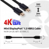 Club3D Mini DisplayPort kábel 1.2 4K60Hz UHD HBR2 (M/M), 2m CAC-2161 Club3D Mini DisplayPort kábel 1.2 4K60Hz UHD HBR2 (M/M), 2m CAC-2161