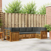 Rohová sofa sada s polštářem 7 pcs Přirozená a Anthracitová 3375407 Rohová sofa sada s polštářem 7 pcs Přirozená a Anthracitová 3375407