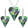 Set Swarovski elements srdce zelený CRYSTAL Vitrail medium 17mm Set Swarovski elements srdce zelený CRYSTAL Vitrail medium 17mm