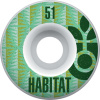 kolieska HABITAT WHEELS Green 51mm 99A 51 mm kolieska HABITAT WHEELS Green 51mm 99A 51 mm