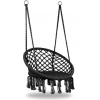 MULTI GARDEN Závěsné houpací křeslo Boho Černé MULTI GARDEN Závěsné houpací křeslo Boho Černé