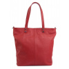 BORSE IN PELLE Kožená velká dámská shopper kabelka Juliette červená BORSE IN PELLE Kožená velká dámská shopper kabelka Juliette červená