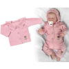 Pletený svetrík s volánikom Girl, Baby Nellys, púdrovo ružová, veľ. 74 Pletený svetrík s volánikom Girl, Baby Nellys, púdrovo ružová, veľ. 74