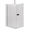 CERANO - Sprchová zástena Walk-in Onyx Top Cube Ľ/P - 8 mm - hranatá vzpera - čierna matná, mliečne sklo - 70x200 cm CERANO - Sprchová zástena Walk-in Onyx Top Cube Ľ/P - 8 mm - hranatá vzpera - čierna matná, mliečne sklo - 70x200 cm