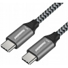 PremiumCord ku31ct15 USB 3.2 Gen 1 USB-C male - USB-C male, bavlněný oplet, 1,5m PremiumCord ku31ct15 USB 3.2 Gen 1 USB-C male - USB-C male, bavlněný oplet, 1,5m