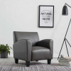 zahrada-XL Kreslo, sivé, umelá koža 248619 zahrada-XL Kreslo, sivé, umelá koža 248619