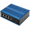 Digitus 4-portový sieťový prepínač Gigabit Ethernet PoE, priemyselný, n (DN-651135) Digitus 4-portový sieťový prepínač Gigabit Ethernet PoE, priemyselný, n (DN-651135)