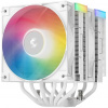 DEEPCOOL chladič AG620 WH ARGB V2 / 2x 120mm fan / 6x heatpipes / PWM / pre Intel aj AMD / biely DEEPCOOL chladič AG620 WH ARGB V2 / 2x 120mm fan / 6x heatpipes / PWM / pre Intel aj AMD / biely