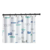 Čierna teleskopická tyč na sprchový záves Wenko Shower Curtain Rod Čierna teleskopická tyč na sprchový záves Wenko Shower Curtain Rod