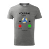 Volejbal volá - Tričko detské bavlnené - 158 cm/12 rokov ( Tmavosivý melír ) Volejbal volá - Tričko detské bavlnené - 158 cm/12 rokov ( Tmavosivý melír )