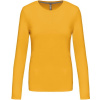 KARIBAN VINTAGE K383 / Dámske tričko s dlhým rukávom - yellow M KARIBAN VINTAGE K383 / Dámske tričko s dlhým rukávom - yellow M