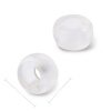 Korálik rondelka z minerálu krištáľ s veľkým prieťahom na macramé 14x8mm - 1 ks Korálik rondelka z minerálu krištáľ s veľkým prieťahom na macramé 14x8mm - 1 ks