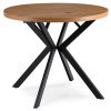 Mebel Elite Stôl LUGO, rozkladací 90-190 cm dub zlatý/čierna Mebel Elite Stôl LUGO, rozkladací 90-190 cm dub zlatý/čierna