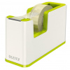 Dispenzor s páskou Leitz WOW biely/metalický zelený Dispenzor s páskou Leitz WOW biely/metalický zelený