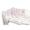 BABY NELLYS 3-dielna sada mantinel s obliečkami, Sny Jednorožca, biela/ružová, 135x100 cm BABY NELLYS 3-dielna sada mantinel s obliečkami, Sny Jednorožca, biela/ružová, 135x100 cm
