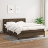 Box spring postel s matrací tmavě hnědá 140x190 cm textil 3130028 Box spring postel s matrací tmavě hnědá 140x190 cm textil 3130028