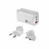 ER POWER 65W GaN síťový adaptér 2xUSB-C PD/USB-A bílý ER POWER 65W GaN síťový adaptér 2xUSB-C PD/USB-A bílý