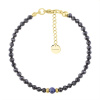 Manoki Náramek s černými turmalíny a modrým safírem BA1134GN Modrá 17 cm + 3 cm (prodloužení) Manoki Náramek s černými turmalíny a modrým safírem BA1134GN Modrá 17 cm + 3 cm (prodloužení)