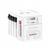 Cestovný adaptér USB-A+C PD 30 W, univerzálny, bez uzemnenia Cestovný adaptér USB-A+C PD 30 W, univerzálny, bez uzemnenia