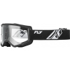 okuliare FOCUS, FLY RACING - USA (čierna/biela - číre plexi) okuliare FOCUS, FLY RACING - USA (čierna/biela - číre plexi)