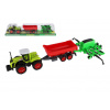 Teddies Traktor s vlekom s bránami plast 55cm na zotrvačník v blistri Teddies Traktor s vlekom s bránami plast 55cm na zotrvačník v blistri