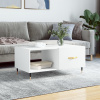 zahrada-XL Konferenčný stolík biely 90x50x40 cm kompozitné drevo 829188 zahrada-XL Konferenčný stolík biely 90x50x40 cm kompozitné drevo 829188