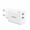 Choetech Nabíjačka GaN Adaptér 2x USB-C PD 65W Kocka pre Telefón Choetech Nabíjačka GaN Adaptér 2x USB-C PD 65W Kocka pre Telefón