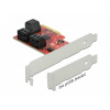 Delock Karta PCI Express x4 SATA se 6 porty - Low Profile Delock Karta PCI Express x4 SATA se 6 porty - Low Profile