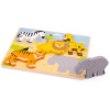 Bigjigs Toys Vkladacie puzzle safari Bigjigs Toys Vkladacie puzzle safari